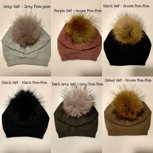 Incredible Winter real fur Pom Pom Hat